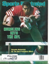 SAN FRANCISCO 49ERS RENALDO NEHEMIAH 1982 SPORTS ILLUSTRATED BRAVES NUGGETS