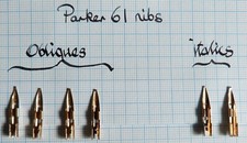 One Parker 61 NIB ....ITALICS/ OBLIQUES (Updated 27th February)