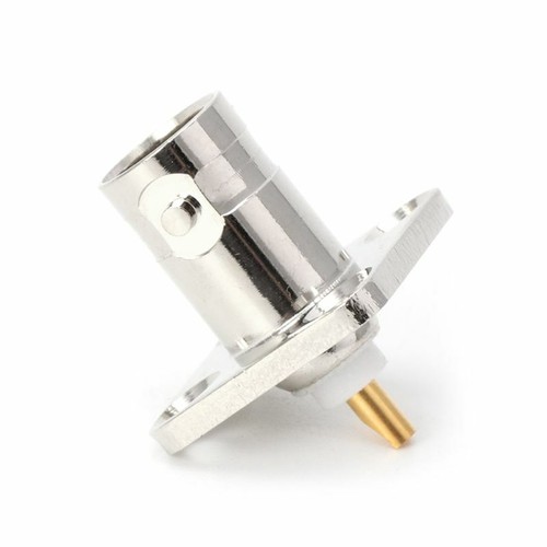 BNC Female Jack With 4 Holes Flange Panel Chassis Mount Coaxial Solder Connector - Picture 5 of 5