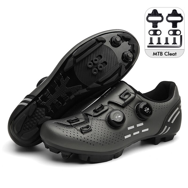 MTB Cycling Shoes Men Road Bike Shoes with SPD Cleats Racing Non-slip Sneaker 
