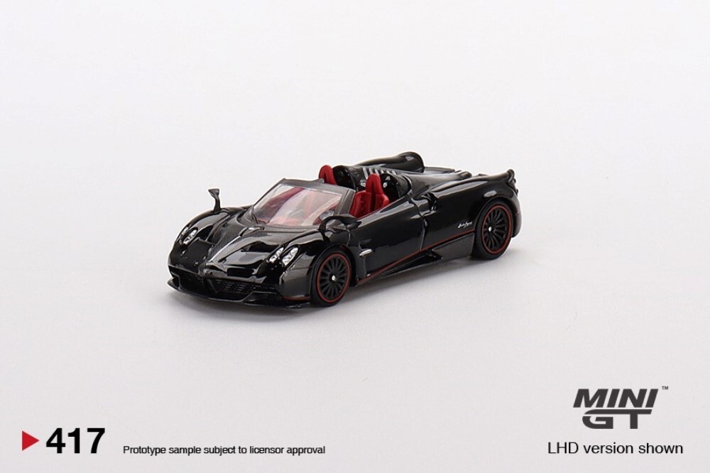 ミニカー MINI GT Pagani Huayra Roadster Mini GT 1:64 Pagani Huayra Roadster Black Mijo Exclusive