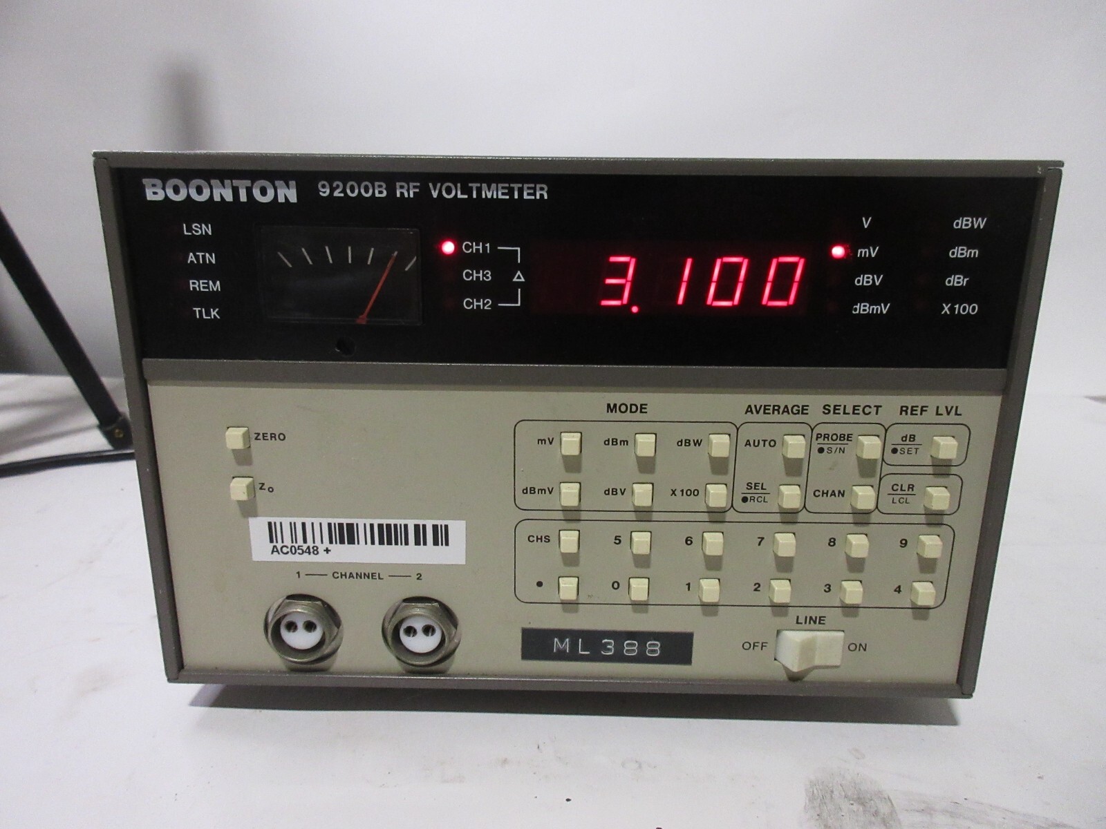 Boonton 9200B RF/RMS Voltmeter, RF Millivoltmeter eBay