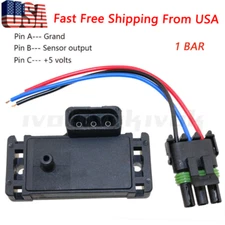 For Jeep Grand Cherokee Manifold Pressure Intake Air Map Sensor 1993 1994 1995