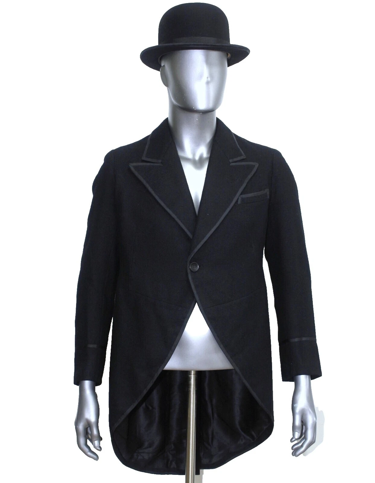 Negro 1930s década Abrigos y chaquetas abrigos Vintage para Hombres