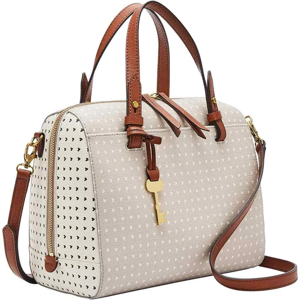 Fossil rachel satchel best sale hearts