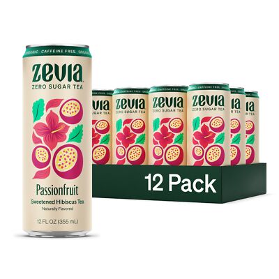 Organic Sugar Free Iced Tea Caffeine Free Hibiscus Tea Passionfruit 12 Ounce ...