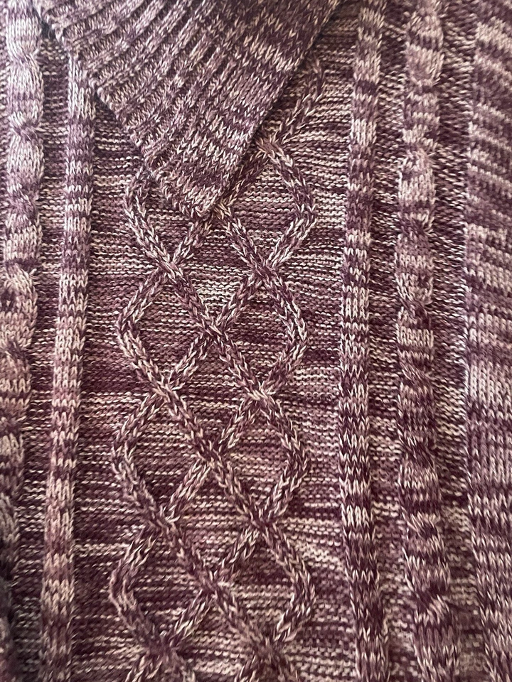 Suéter Jason Maxwell Mujer Talla 3X Púrpura Manga 3/4 Pullover Cuello Plegable Foto 2 de 4