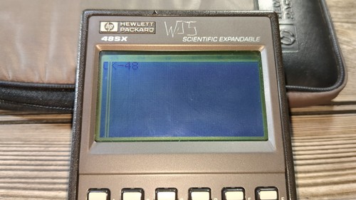 Calculadora científica expandible Hewlett Packard HP 48SX con estuche y manual - Imagen 10 de 18