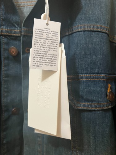 Maison Margiela Jeansjacke Dirty Effect Plissee Gr. 50 - Bild 11 von 18