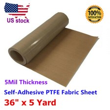 36" x 5 Yard PTFE-Coated Fabrics Sheet Roll PTFE Fiberglass Fabric Sheet Roll