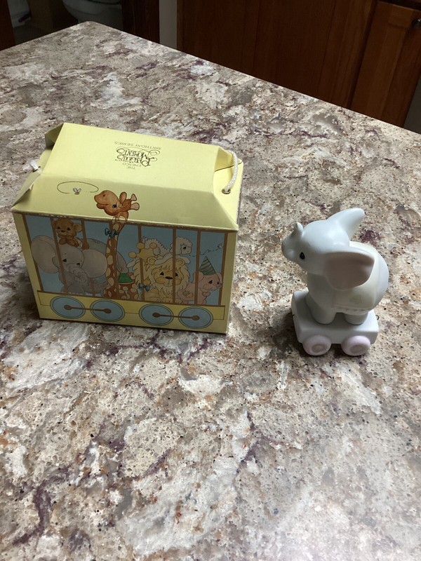 Precious Moments Circus Train "May Your Birthday Be Gigantic".  Elephant.  Age 4