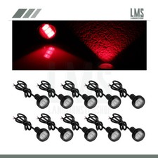 10pcs Motor Red Eagle Eye 18mm 9w Led Tail Brake Lights Turn Signal Fog Lamp