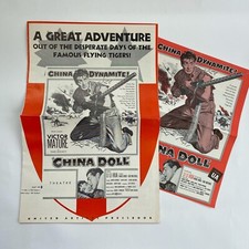 Vintage Movie Pressbook Trade Ad China Doll 1958 Victor Mature Ward Bond Li Hua