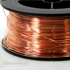Copper Wire, 24 Gauge, ROUND Dead Soft, Copper Jewelry Wire, 50 Feet, 010