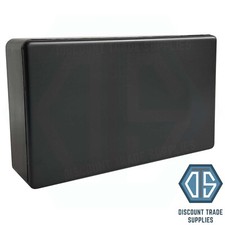 Matt Black Screwless Switches & Sockets with 32mm Black Surface Pattress BackBox