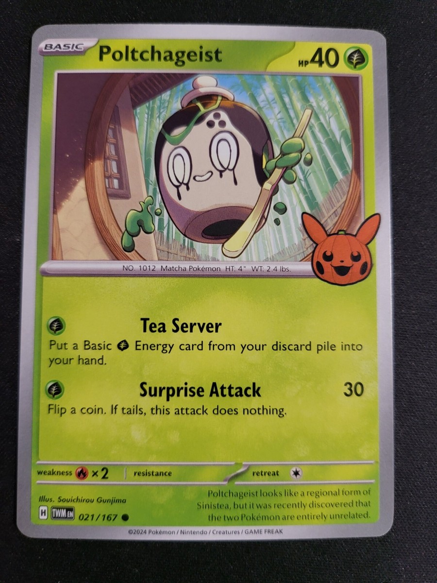 Pokmon TCG Halloween Trick Or Trade 2024 Poltchageist #21/167 Regular  Common