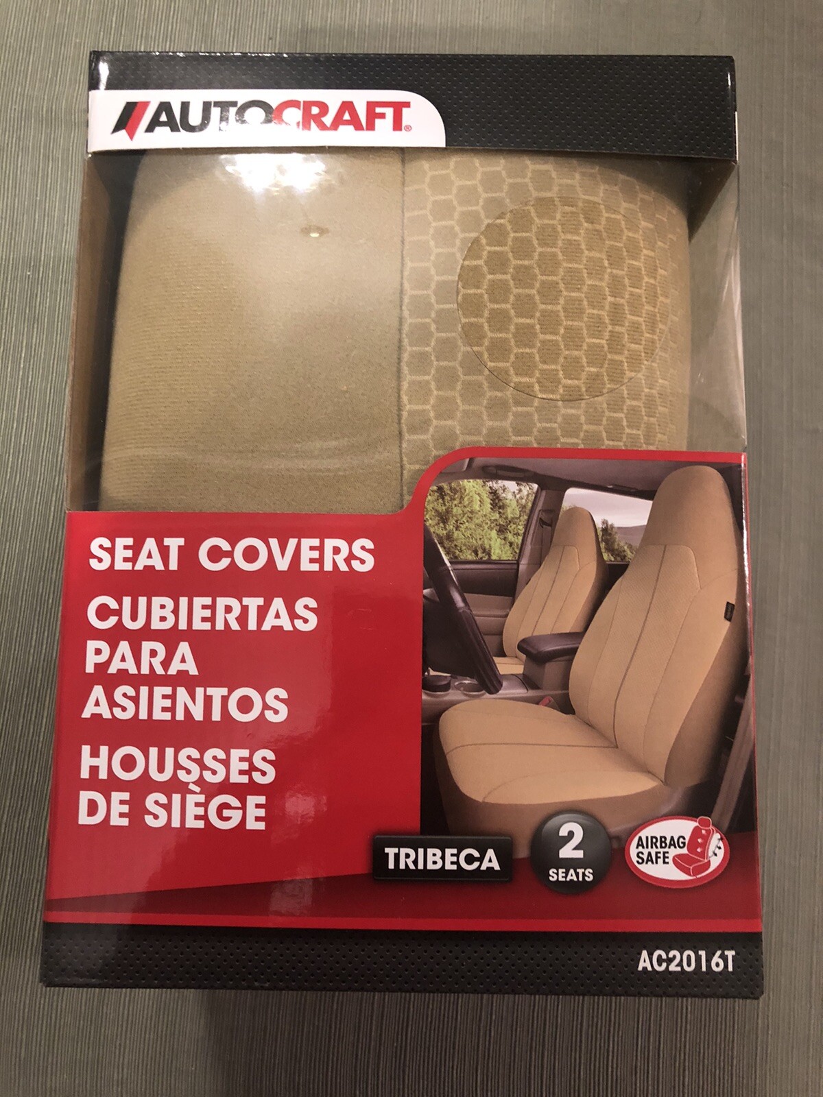 AutoCraft Seat Covers 2 Bucket Seats Tribeca Tan (AC2016T) eBay