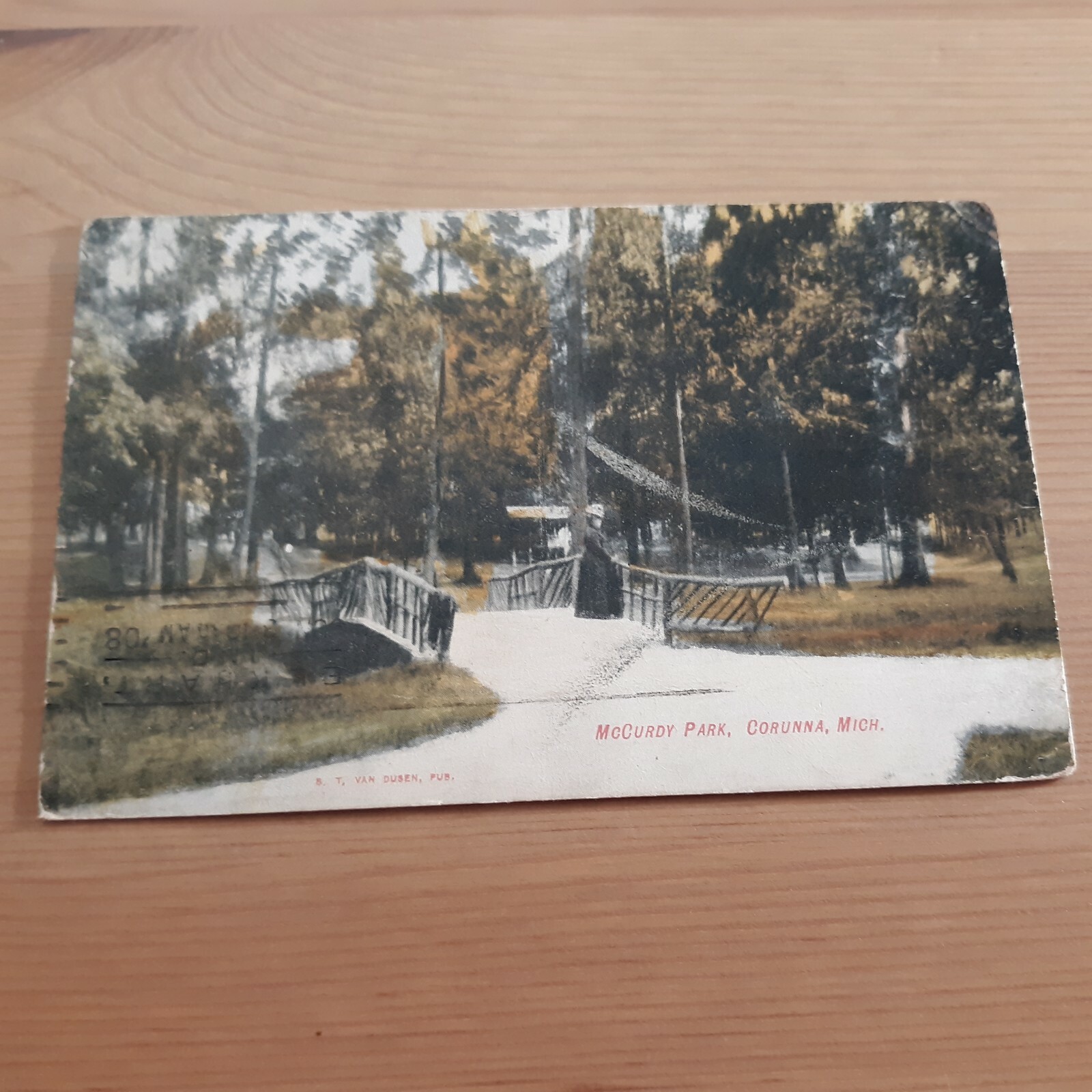 McCurdy Park Corunna 1908 MI Michigan Posted Postcard eBay