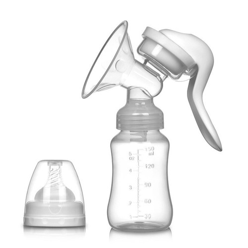 Extractor de leche de fuerza ajustable 2 en 1 Extractor de leche manual (Blanco) - Imagen 10 de 10