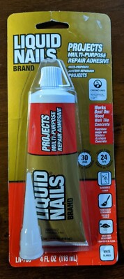 Liquid Nails - 4-fl oz Super Glue - White - Multi-purpose Repair Adhesive LN-700