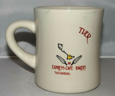 GOOSE FEATHERS Express Cafe Savannah Georgia 12oz. Ceramic Coffee Mug Cup