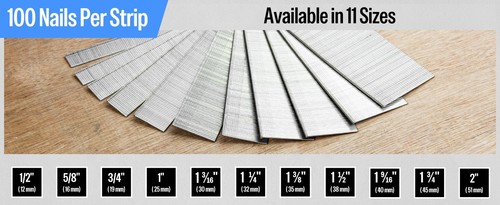 1,000-100,000PCS meite 18 Gauge Brad Finish Nails 1-3/8"to 2"Galvanized F Series - Picture 50 of 50