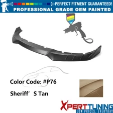 Fits 15-23 Dodge Charger 3PCS Front Lip IKON V3 ABS #P76 Sheriff'S Tan