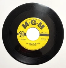 Conway Twitty ‎– The Story of My Love MGM Label Vintage Vinyl 45 RMP #K12748