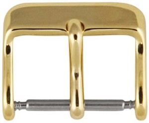 Authentic 16mm 18mm 20mm 22mm 24mm 26mm Heavy Duty Watch Band Buckle - Gold Plated
