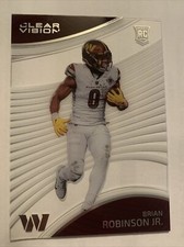 Brian Robinson Jr. Rookie   2022 Chronicles Clear Vision Cvr114