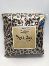 SOFT / COZY Blush Microfiber Twin Sheet Set Animal Print