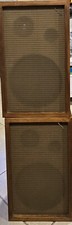 Vintage Wharfedale W60 Stereo Speakers Rare 60s-70s Working Beautiful