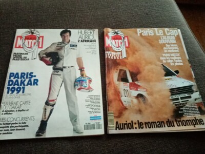  special PARIS DAKAR 1991/1992 - Vintage Lot 2 Magazine - Paris Match / Hubert Auriol