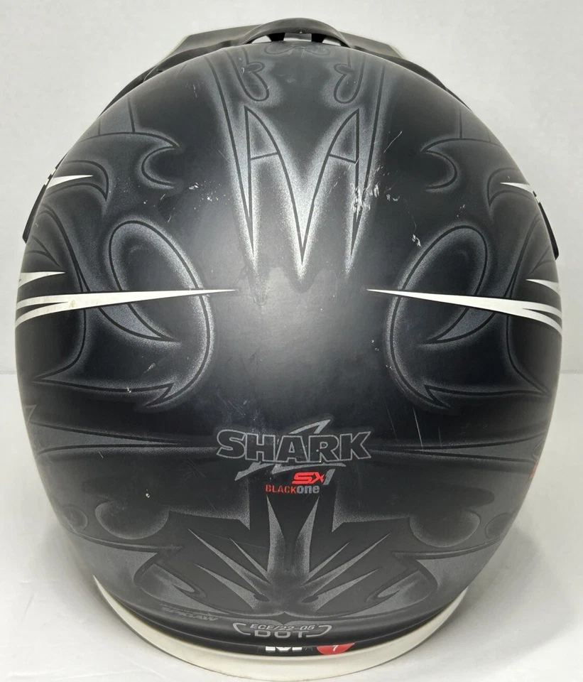 Casco Shark SX1 Motocicleta ATV Quad Dirtbike Calle Casco Negro Talla Mediana Foto 3 de 4
