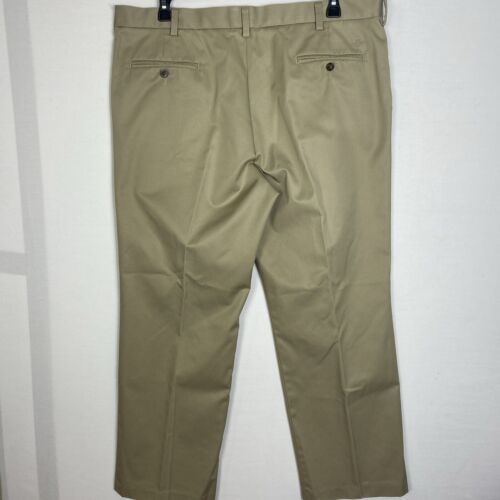 Pantalone elegante uomo Dockers D3 vestibilità classica marrone cachi piatto davanti misto cotone 40x30 - Foto 2 di 8