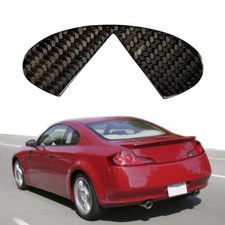 Gloss Real Carbon Fiber Rear Trunk Emblem Insert Filler Sticker Fits 03-06 G35