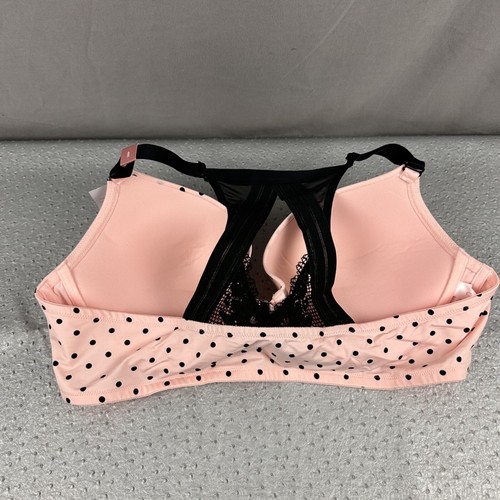 Nuevo Sujetador Lane Bryant Cacique 46C Rosa Boost Plunge Cierre Frontal Lunares 1097772 - Imagen 7 de 12