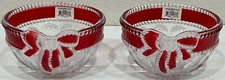 Mikasa Celebrations- "RUBY RIBBON" TL Holders (Set of 2) 4.74in #5134992 **NIB**