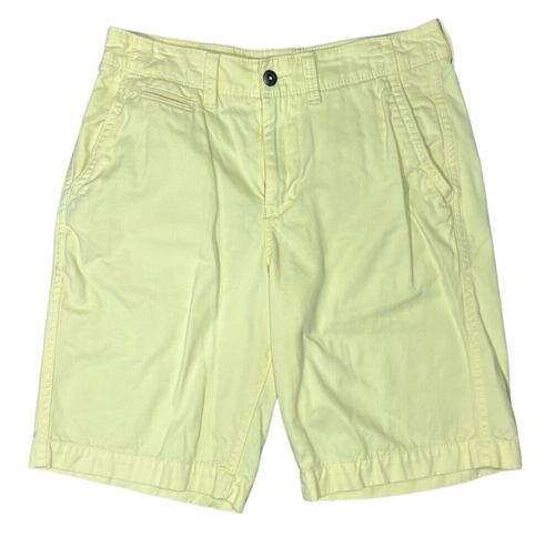 American Eagle Outfitters Shorts Mens Size 31 Pale Yellow Longboard Chino Casual
