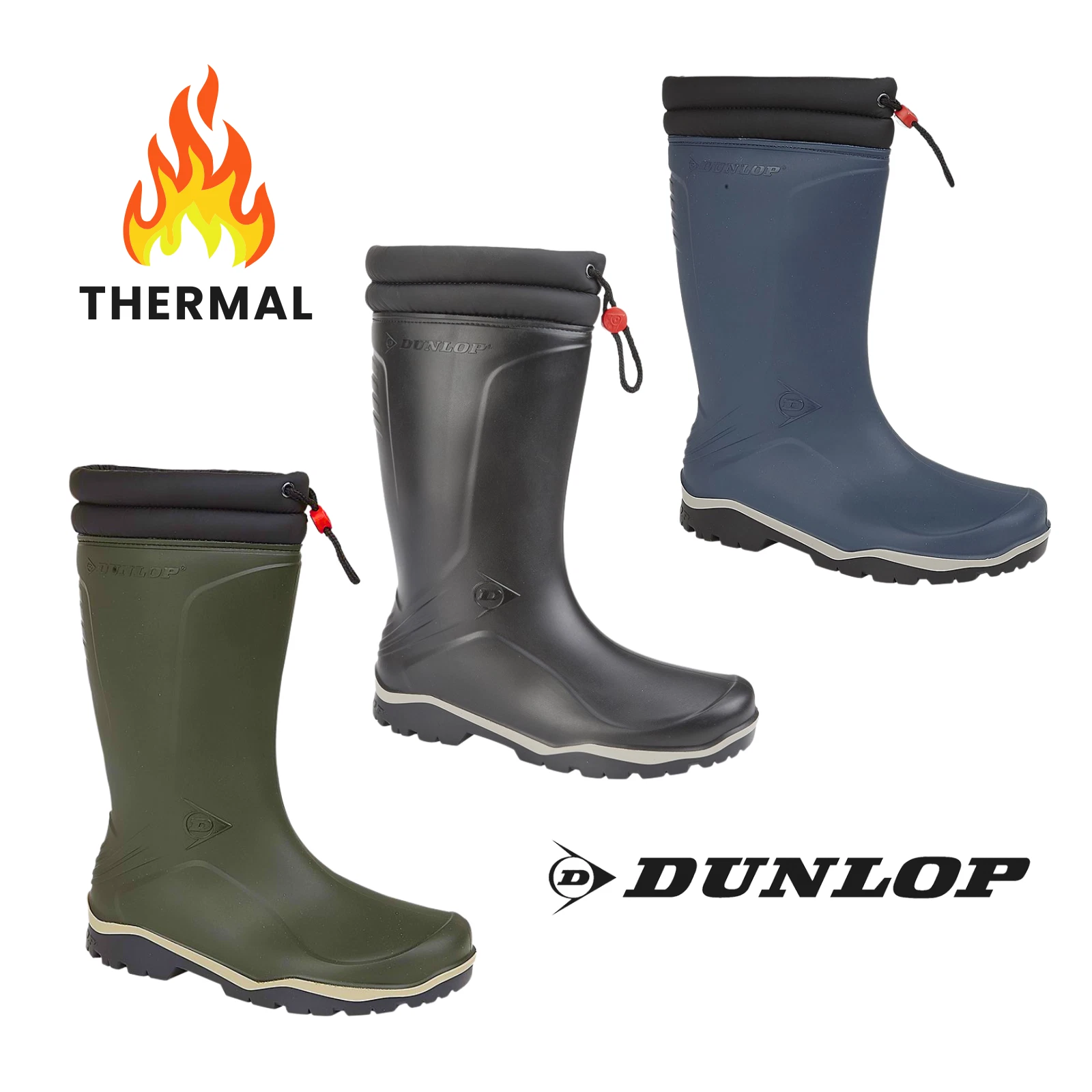 Mens Dunlop Thermal Boots Wellingtons Winter Snow Blizzard Ladies Fleece Lined
Opens in a new window