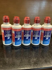 5 Clear Care Plus Cleaning Hydraglyde Contact Lens Solution Travel 3 oz NEW