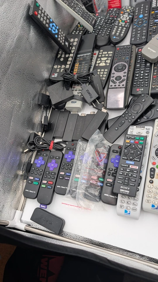 Lot of 90+ Remote Controls, Firesticks, Rokus Apple TV Various Brands PARTS ONLY - Image 3 of 4