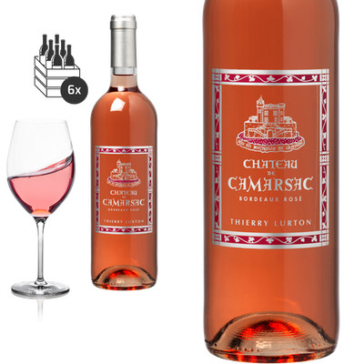 6er Karton Bordeaux rosé von Château de Camarsac - Rosewein