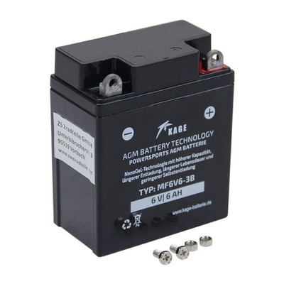 Batterie GEL KAGE Typ 6N6-3B-1 für Honda CB XL SL Yamaha XT 250 500 DT 175 400
