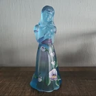 Fenton Art Glass Girl Figurine