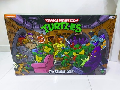 NECA The Sewer Lair Teenage Mutant Ninja Turtles TMNT Haus Cartoon Wohnzimmer