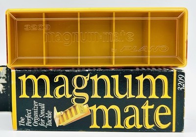 VINTAGE Plano 3209 Magnum Mate Pocket Tackle Box Double Sided NOS Deadstock