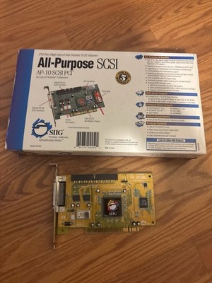 SIIG AP-10 PCI All-Purpose SCSI Adapter Card SC-P249 w/ Box