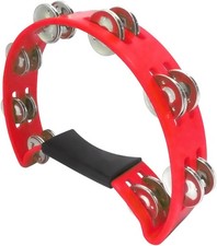 Headless Pro Church Quality Red Rhythm Tambourine, 10" HMT1R 