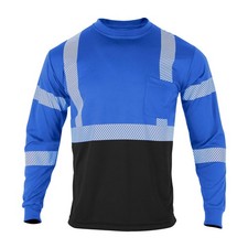 Safety Shirts for Men High Visibility Reflective ANSI Class 2 Hi Vis Construc...
